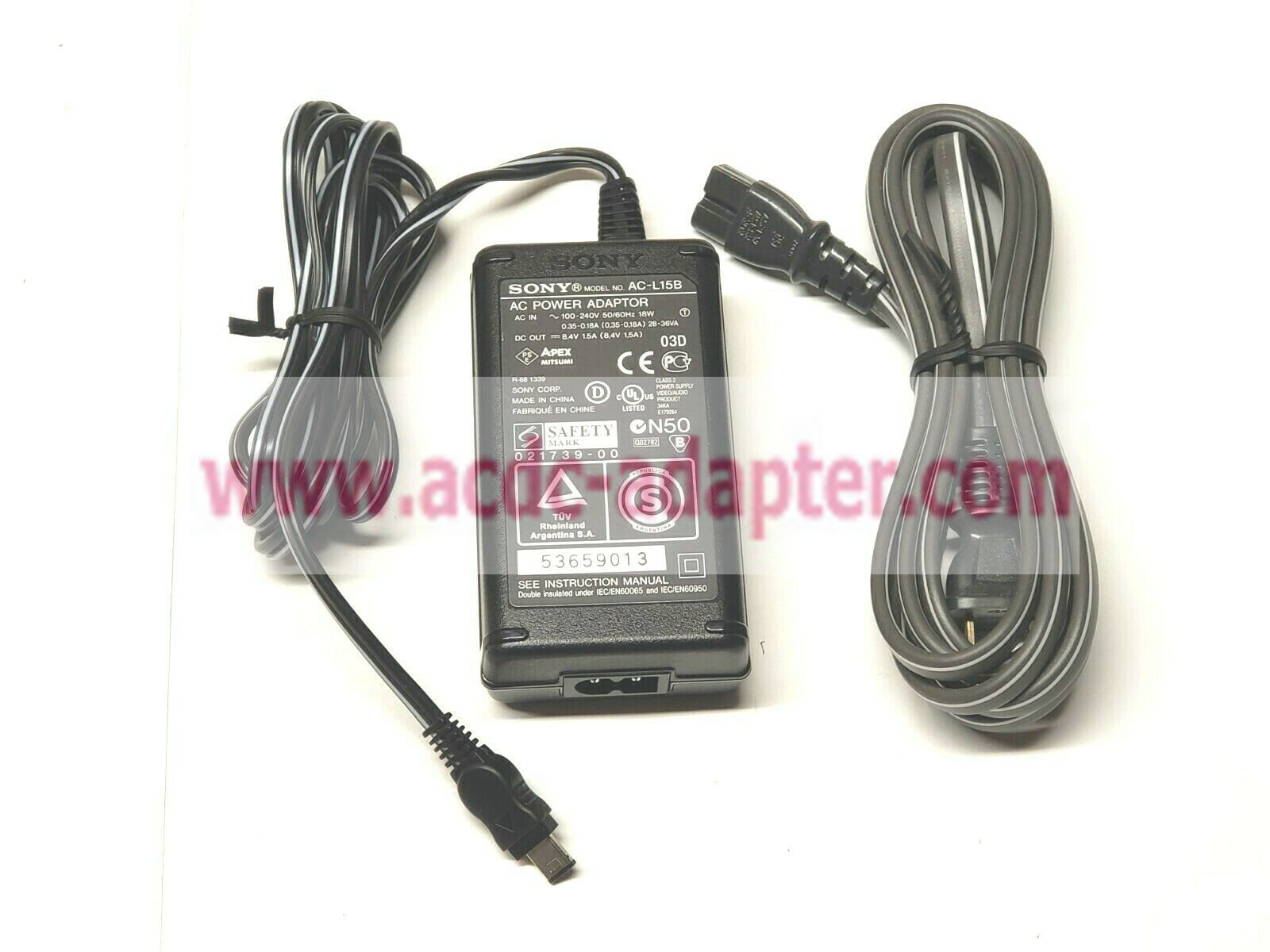 NEW Sony AC-L15B 8.4V 1.5A AC adapter for Handycam CCD-TRV128 Camcorder power supp